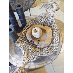 Siatka dekoracja pleciona z trawy morskiej